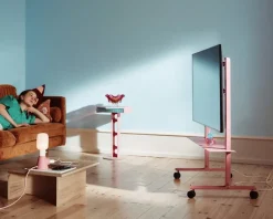 Pedestal Straight Rollin’ tv-bänk, bubble gum