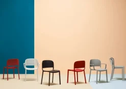 Pedrali Dome 260 stol, gråbeige