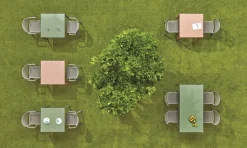 Pedrali Dome 260 stol, gråbeige