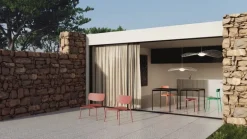 Petite Friture Fromme lounge-stol, brunröd