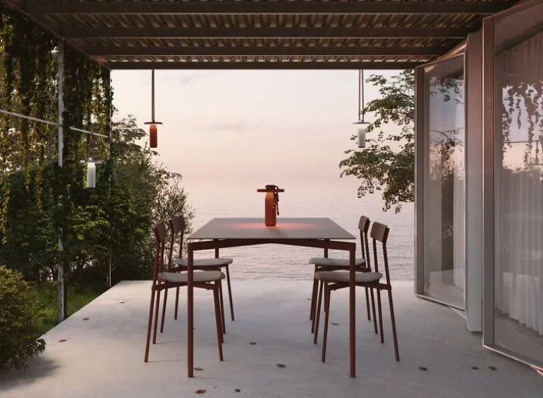 Petite Friture Fromme stol, brunröd