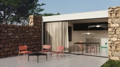 Petite Friture Fromme stol, brunröd