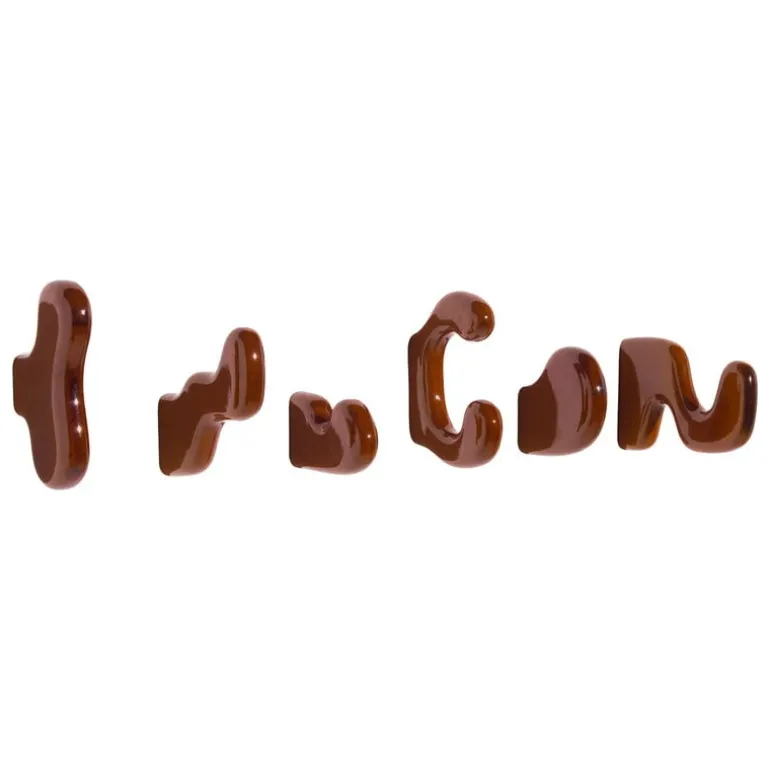 Petite Friture Klump väggkrok, set om 2, brun