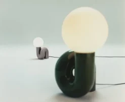 Petite Friture Neotenic bordslampa, 26 cm, grön