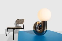 Petite Friture Neotenic bordslampa, 51 cm, platina