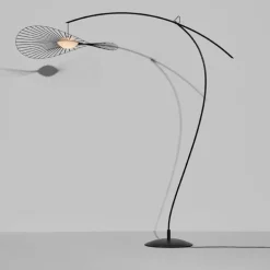 Petite Friture Vertigo Nova golvlampa, svart - vitt glas