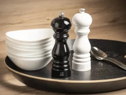 Peugeot Paris salt- och pepparkvarn, 18 cm, blanksvart - blankvit