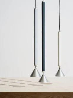 Pholc Apollo 59 pendellampa, light grey - aluminium