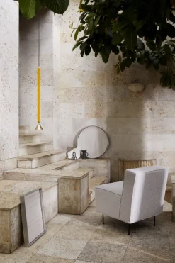 Pholc Apollo 79 pendellampa, honey gold - polerad mässing