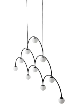 Pholc Bounce 169 pendellampa, svart - opal