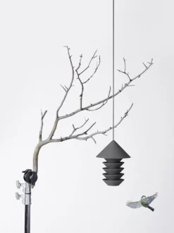 Pidät Bird Silo fågelmatare, skiffer