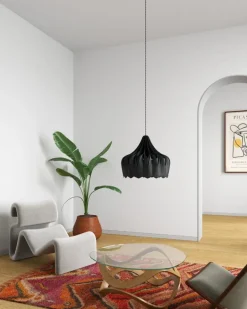 Pilke Lights Pioni stor pendellampa, svart