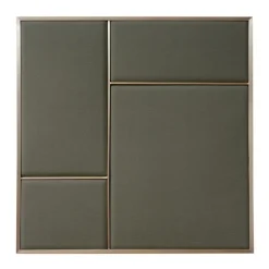 PLEASE WAIT to be SEATED Nouveau Pin anslagstavla, medium, mässing - grå