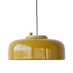 PLEASE WAIT to be SEATED Podgy pendellampa, turmeric yellow