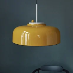 PLEASE WAIT to be SEATED Podgy pendellampa, turmeric yellow