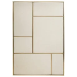 PLEASE WAIT to be SEATED Nouveau Pin tavla, stor, mässing - naturlig kanvas