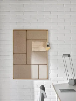 PLEASE WAIT to be SEATED Nouveau Pin tavla, stor, mässing - naturlig kanvas