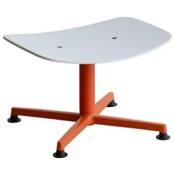 Raawii Arba fotpall, plywood, orange - ljusgrå