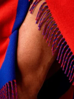 Raawii Brush filt, blå - röd