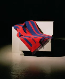 Raawii Brush filt, blå - röd