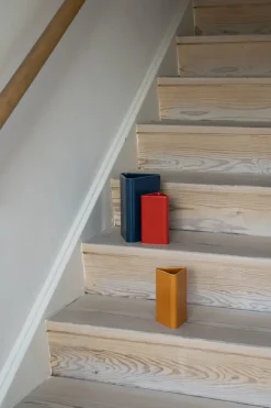 Raawii Canvas vas, stor, påfågelblå