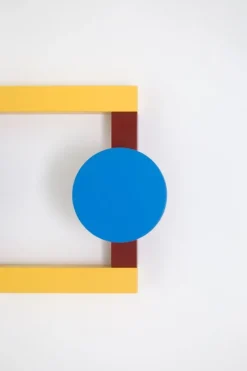 Raawii Hook 3, stor, zinkgul - himmelsblå