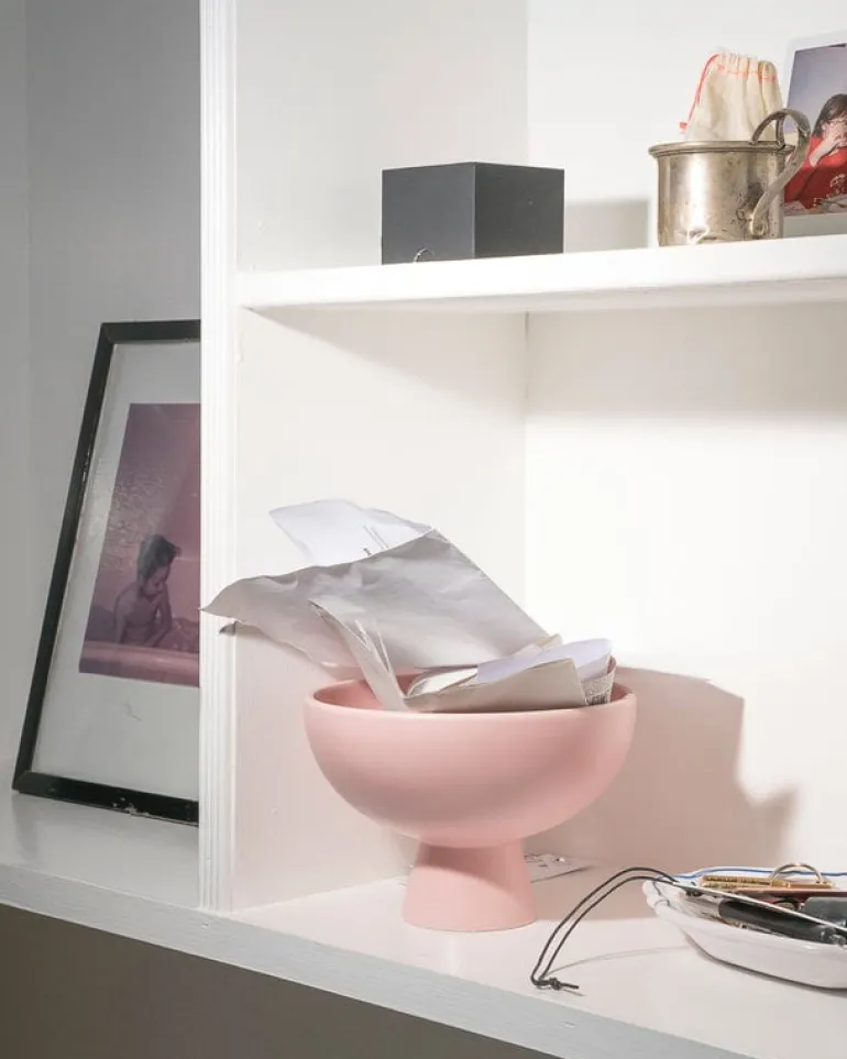 Raawii Strøm skål, coral blush