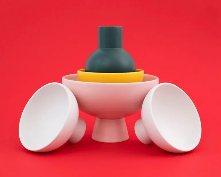 Raawii Strøm skål, vaporous grey