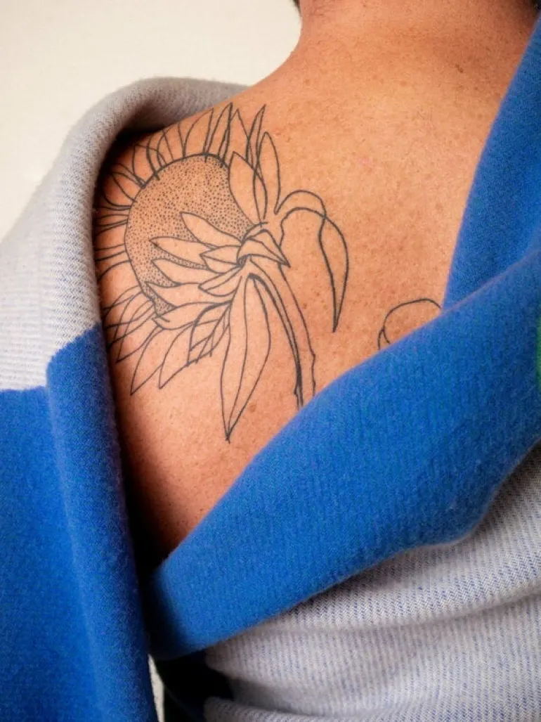 Raawii Teenagers from Mars filt, vit - blå - bladgrön