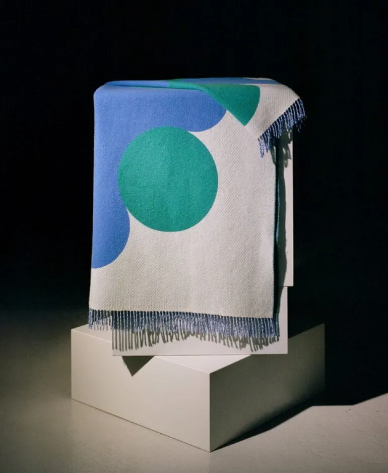 Raawii Teenagers from Mars filt, vit - blå - bladgrön