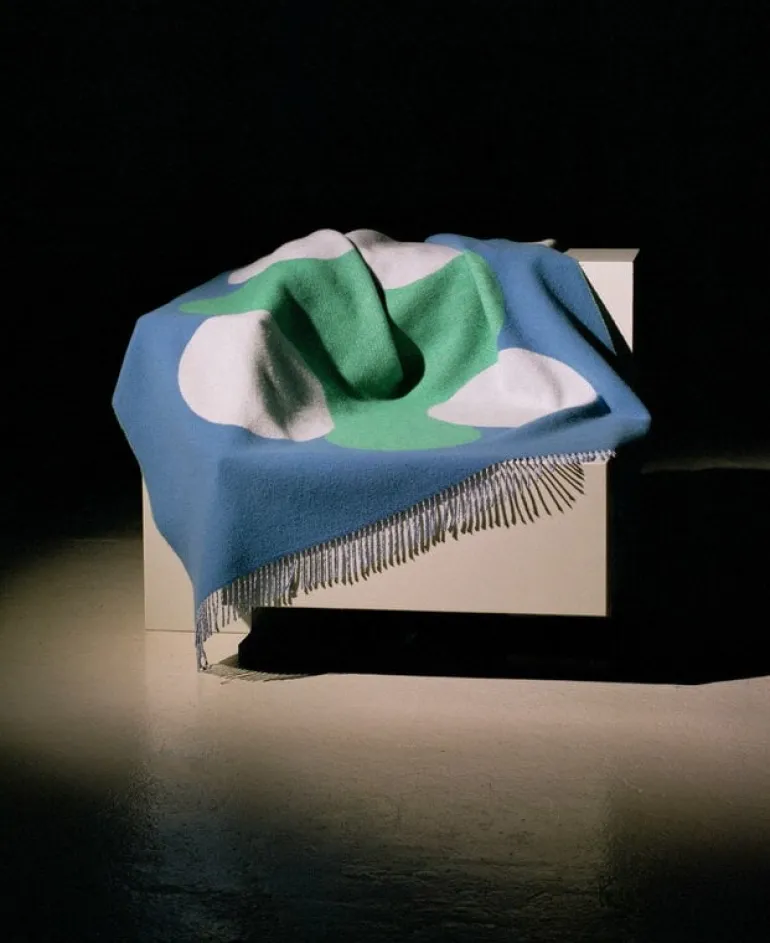 Raawii Teenagers from Mars filt, vit - blå - bladgrön