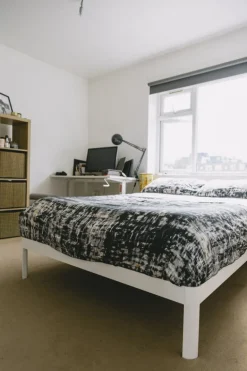 ReFramed Sängram med lameller, vit