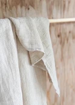 Roots Living Waffle badlakan, 85 x 160 cm, naturfärgad