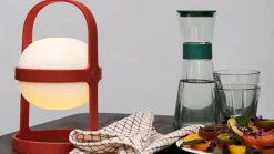 Rosendahl Soft Spot Solar Circular bärbar bordslampa, 25 cm, terrakotta