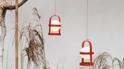 Rosendahl Soft Spot Solar Circular bärbar bordslampa, 25 cm, terrakotta