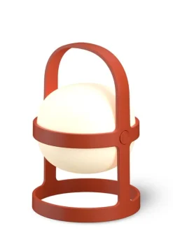 Rosendahl Soft Spot Solar Circular bärbar bordslampa, 25 cm, terrakotta