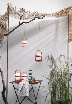 Rosendahl Soft Spot Solar Circular bärbar bordslampa, 25 cm, terrakotta