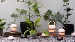 Rosendahl Soft Spot Solar Circular bärbar bordslampa, 25 cm, vete