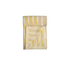 Røros Tweed Bislett filt, 200 x 135 cm, lemon tart