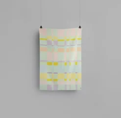 Røros Tweed City pläd, 135 x 200 cm, pastell