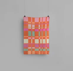 Røros Tweed City pläd, 135 x 200 cm, orange