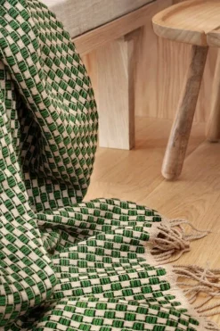 Røros Tweed Isak pläd, 150 x 210 cm, grönt äng