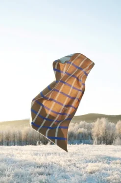 Røros Tweed Knut pläd, 135 x 200 cm, taupe