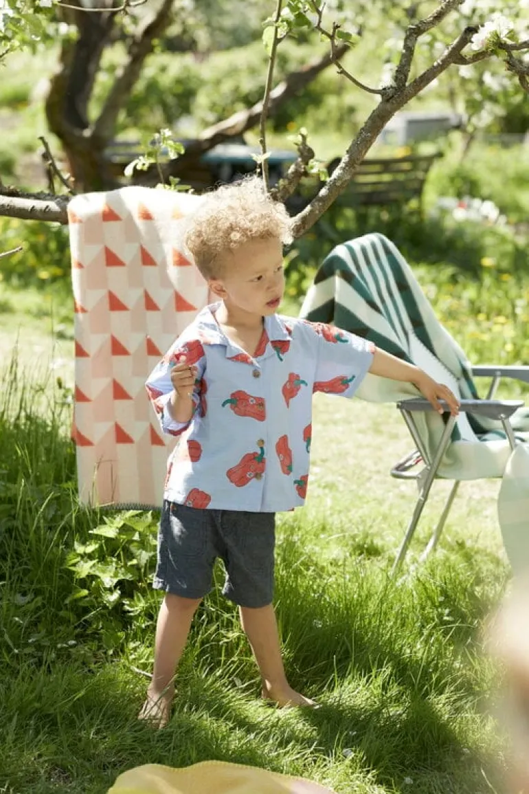 Røros Tweed Kvam filt, 135 x 200 cm, orange