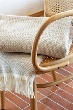 Røros Tweed Mello filt, 150 x 210 cm, varmgrå