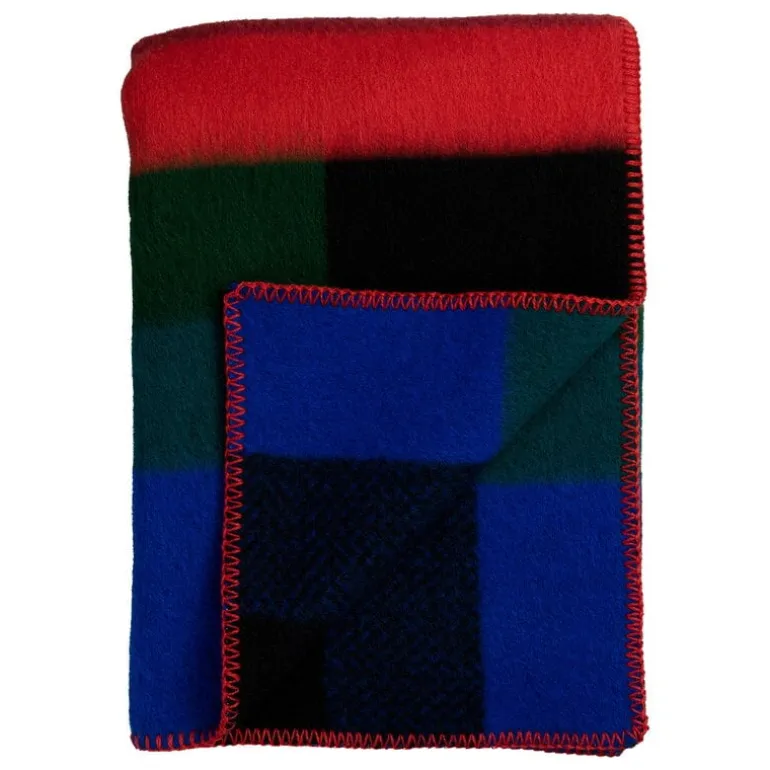 Røros Tweed Mikkel pläd, 135 x 200 cm, mörk