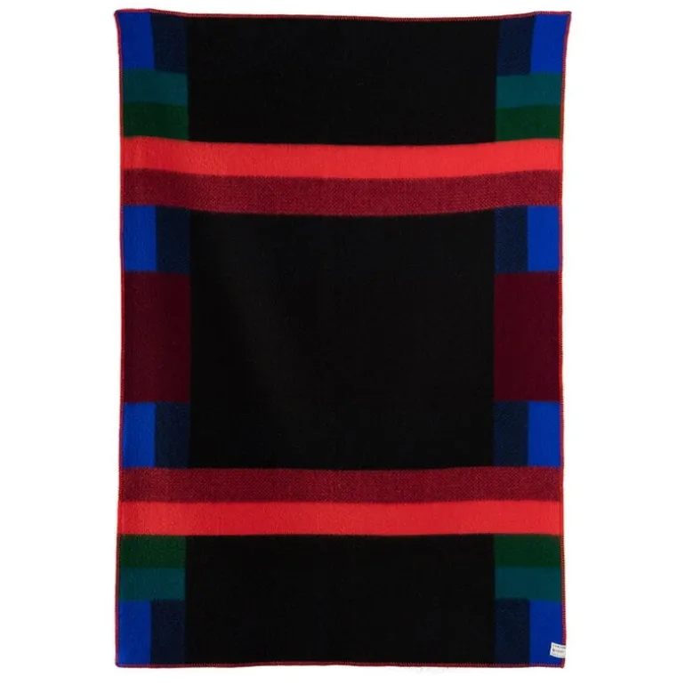 Røros Tweed Mikkel pläd, 135 x 200 cm, mörk