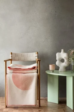 Røros Tweed Moon filt, 135 x 200 cm, rosy sky