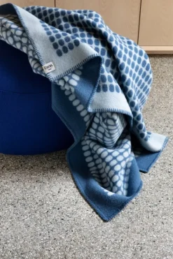 Røros Tweed Palette filt, 135 x 200 cm, hav