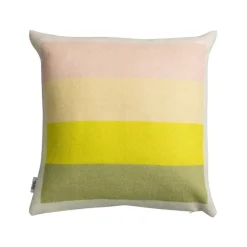 Røros Tweed Åsmund Bold prydnadskudde, 50 x 50 cm, gul - blå